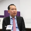 Phó Giáo sư, Tiến sỹ Kinh tế Lương Tuấn Anh, Đại học De Montfort (Anh) trả lời phỏng vấn của TTXVN. (Ảnh: Hữu Tiến/TTXVN)