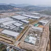 Khu công nghiệp Sông Khoai thu hút nhiều doanh nghiệp tới đầu tư, sản xuất, tạo việc làm cho lao động địa phương. (Ảnh: Hoàng Hiếu/TTXVN)
