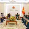 Toàn cảnh buổi làm việc. (Ảnh: Bộ Quốc phòng)