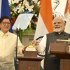Tổng thống Philippines Ferdinand Marcos Jr. và Thủ tướng Ấn Độ Narendra Modi. (Ảnh: thehindu)