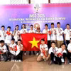 Đoàn học sinh Việt Nam tại cuộc thi Olympic Toán và Khoa học quốc tế (IMSO) lần thứ 22. (Ảnh: Đoàn Việt Nam tham gia IMSO cung cấp)