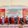 Lễ khởi công Dự án thành phần 3 thuộc Dự án đầu tư xây dựng đường bộ cao tốc Quy Nhơn-Pleiku. (Ảnh: Hồng Điệp/TTXVN)