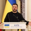 Tổng thống Ukraine Volodymyr Zelensky. (Ảnh: Kyodo/TTXVN)