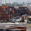 Quang cảnh cảng hàng hóa tại Los Angeles, California, Mỹ. (Ảnh: THX/TTXVN)