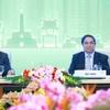 Thủ tướng Phạm Minh Chính chủ trì Phiên thảo luận cấp cao "Chuyển đổi xanh bền vững, lấy con người làm trung tâm". (Ảnh: Dương Giang/TTXVN)