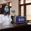 Bị cáo Phạm Thị Thỏa tại phiên tòa. (Ảnh: Hoàng Ngà/TTXVN)
