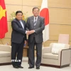Phó Thủ tướng Nguyễn Chí Dũng gặp Thủ tướng Nhật Bản Ishiba Shigeru. (Ảnh: Phạm Tuân/TTXVN)