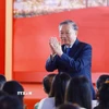 Tổng Bí thư Tô Lâm dự Lễ khánh thành Trung tâm Triển lãm Việt Nam. (Ảnh: Dương Giang/TTXVN)