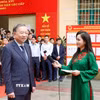Tổng Bí thư Tô Lâm trả lời phỏng vấn các cơ quan thông tấn, báo chí. (Ảnh: Thống Nhất/TTXVN)