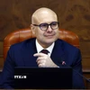 Thủ tướng Serbia Milos Vucevic tại lễ tuyên thệ nhậm chức ở Belgrade, Serbia, ngày 2/5/2024. (Ảnh: THX/TTXVN)