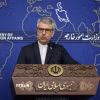 Người phát ngôn Bộ Ngoại giao Iran Esmail Baghaei phát biểu trong cuộc họp báo tại Tehran. (Ảnh: IRNA/TTXVN)