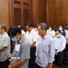 Các bị cáo tại phiên tòa. (Ảnh: Hồng Đạt/TTXVN)