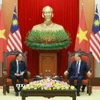 Tổng Bí thư Tô Lâm tiếp Thủ tướng Malaysia Anwar Ibrahim. (Ảnh: Thống Nhất/TTXVN)