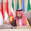 Thái tử Saudi Arabia (Ảrập Xêút) Mohammed bin Salman tại một hội nghị ở Riyadh. (Ảnh: THX/TTXVN)