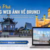 Trang web thông tin về Brunei do sinh viên Học viện Ngoại giao thiết kế Bruneicharm.com. (Ảnh: Đại sứ quán Việt Nam tại Brunei/TTXVN phát)