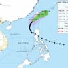 Hướng đi của cơn bão. (Ảnh: Trung tâm Dự báo Khí tượng Thủy văn Quốc gia)