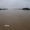 Nước trên sông Bồ, thành phố Huế chiều ngày 29/10. (Ảnh: Đỗ Trưởng/TTXVN)