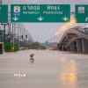 Khu vực bị ngập lụt tại tỉnh Songkhla, Thái Lan ngày 25/11/2025. (Ảnh: THX/TTXVN)