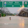 Khu vực bị ngập lụt tại tỉnh Songkhla, Thái Lan ngày 25/11/2025. (Ảnh: THX/TTXVN)