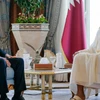 Ngoại trưởng Marco Rubio ngày 16/9 đã gặp Quốc vương Qatar Sheikh Tamim bin Hamad Al Thani. (Ảnh: Getty)