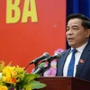 Ông Lê Văn Dũng phát biểu tại kỳ họp. (Ảnh: Cổng Thông tin Điện tử tỉnh Quảng Nam)