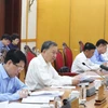 Tổng Bí thư Tô Lâm chủ trì cuộc họp của Bộ Chính trị, Ban Bí thư. (Ảnh: Thống Nhất/TTXVN)