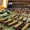 Một phiên họp của Đại hội đồng Liên hợp quốc. (Ảnh: Thanh Tuấn/TTXVN)