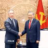Tổng Bí thư, Chủ tịch nước Tô Lâm tiếp Giám đốc Cơ quan Vệ binh quốc gia Liên bang Nga Viktor Zolotov. (Ảnh: Thống Nhất/TTXVN)