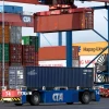 Cảng container ở Hamburg, miền Bắc Đức. (Ảnh: AFP/TTXVN)