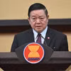 Tổng thư ký ASEAN Kao Kim Hourn phát biểu tại sự kiện. (Ảnh: Minh Thái/TTXVN)