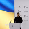 Tổng thống Ukraine Volodymyr Zelensky phát biểu tại Hội nghị An ninh Munich ở Munich, Đức ngày 14/2/2026. (Ảnh: THX/TTXVN)