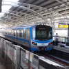 Metro số 1 tại nhà ga. (Ảnh: Hồng Đạt/TTXVN)