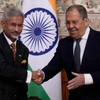 Ngoại trưởng Ấn Độ Subrahmanyam Jaishankar, người đồng cấp nước chủ nhà Sergei Lavrov. (Ảnh: Reuters)