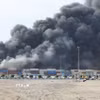 Hiện trường vụ nổ tại cảng Bandar Abbas, tỉnh Hormozgan, miền Nam Iran ngày 26/4/2025. (Ảnh: THX/TTXVN)