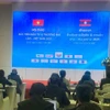 Đại sứ Lào tại Việt Nam Khamphao Ernthavanh phát biểu tại hội thảo. (Ảnh: Báo Nhân Dân)