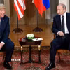 Tổng thống Mỹ Donald Trump (trái) và Tổng thống Nga Vladimir Putin trong cuộc gặp tại Helsinki, Phần Lan. (Ảnh: THX/TTXVN)