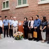 Tổng Lãnh sự Lê Đức Hạnh ôn lại những kỷ niệm về năm tháng hoạt động cách mạng và chủ trì Hội nghị thành lập Đảng Cộng sản Việt Nam của Chủ tịch Hồ Chí Minh tại Hong Kong. (Ảnh: Xuân Vịnh/TTXVN)