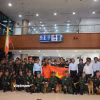 Thủ hiến Yangon cảm ơn Quân đội nhân dân Việt Nam đã nhanh chóng cử lực lượng sang hỗ trợ Myanmar khắc phục hậu quả động đất và nhấn mạnh điều này thể hiện tình cảm tốt đẹp giữa đất nước và nhân dân hai nước. (Ảnh: Vũ Hùng/Vietnam+)