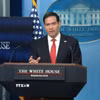 Ngoại trưởng Mỹ Marco Rubio phát biểu tại cuộc họp báo ở Nhà Trắng, Washington, D.C. (Ảnh: THX/TTXVN)