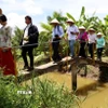 Du lịch sinh thái mang đặc trưng miệt vườn ở cù lao Bảo, tỉnh Bến Tre. (Ảnh: Hồng Đạt/TTXVN)