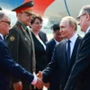 Tổng thống Nga Vladimir Putin đến thành phố Thiên Tân. (Ảnh: Sputnik)