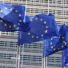 Cờ Liên minh châu Âu (EU). (Ảnh: THX/TTXVN)