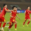 Minh Phúc số 21 ghi bàn ấn định tỷ số 3-2 cho U23 Việt Nam. (Ảnh: Nguồn AFC/TTXVN phát)