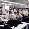 Dây chuyền sản xuất hàng xuất khẩu ở Bắc Ninh. (Ảnh: Đồng Thúy/TTXVN)