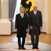 Tổng thống Liên bang Đức Frank-Walter Steinmeier và Đại sứ Nguyễn Đắc Thành tại Lễ trình Thư ủy nhiệm. (Ảnh: Thu Hằng/TTXVN)