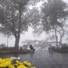 Không khí Hà Nội ở mức trung bình. (Ảnh: Thanh Tùng/TTXVN)