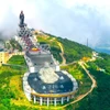 Cụm công trình tâm linh tại Khu du lịch quốc gia núi Bà Đen (Tây Ninh). (Ảnh: Minh Phú/TTXVN)