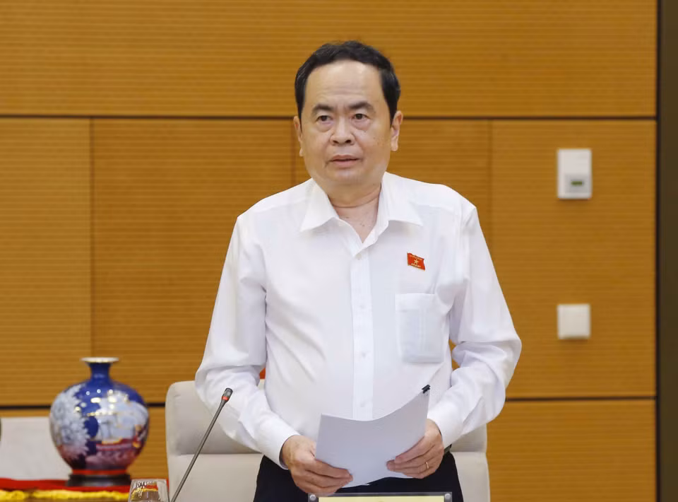 Phó Chủ tịch Thường trực Quốc hội Trần Thanh Mẫn phát biểu. (Ảnh: Doãn Tấn/TTXVN)