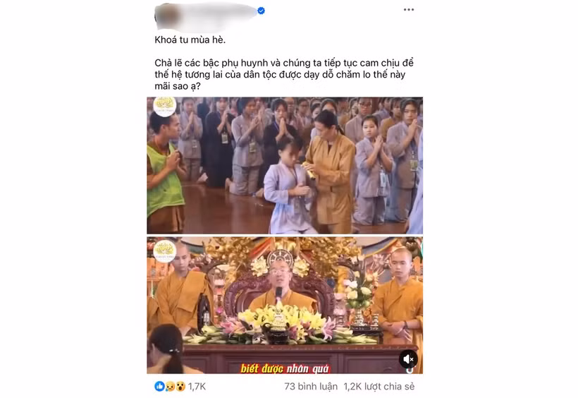 Hình ảnh lan truyền trên mạng xã hội về "vong nhập".
