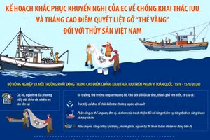Kế hoạch khắc phục khuyến nghị của EC về chống khai thác IUU